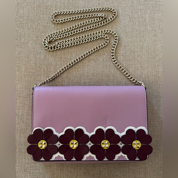 Kate Spade Sylvia Graphic Clover Appliqué Chain Crossbody - Picture 2 of 6